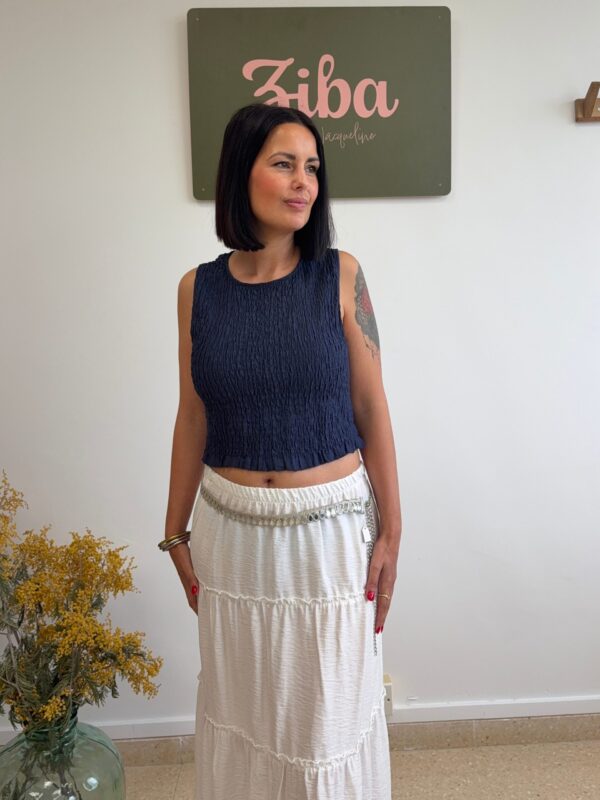 Falda Kali color blanco